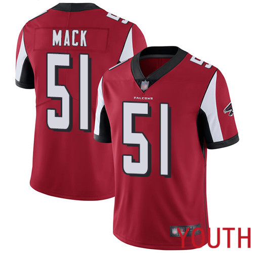 Atlanta Falcons Limited Red Youth Alex Mack Home Jersey NFL Football #51 Vapor Untouchable->youth nfl jersey->Youth Jersey